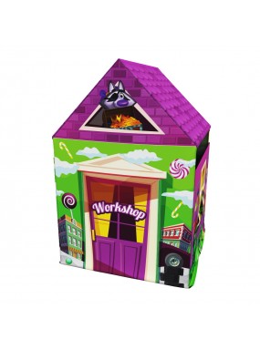 Домик-палатка с матрасиком влагостойкий с ковриком Small Rider House (гараж зеленый)