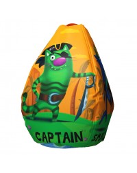 Мешок-рюкзак-подушка, спинка для тюбингов ST4, Small Rider Bags Пираты (оранжевый)