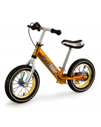 Легкий алюминиевый детский беговел Small Rider Foot Racer 3 AIR (золотой)