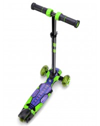 Детский трехколесный самокат со светящими колесами Small Rider Turbo 2 Spacecraft (лайм-синий) Детский трехколесный самокат со светящими колесами Small Rider Turbo 2 Spacecraft (лайм-синий)