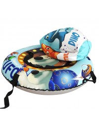 20' Тюбинг Small Rider Snow Tubes 4 ("UFO  100х100 см")  (синий медвежонок)