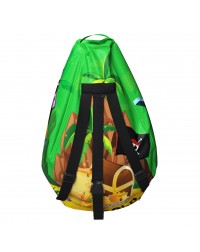Мешок-рюкзак-подушка, спинка для тюбингов ST4, Small Rider Bags Пираты (зеленый)