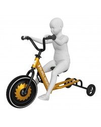 Беговел с лыжами, обычными и тренировочными колесами Small Rider Roadster - X Ultimate (бронза)