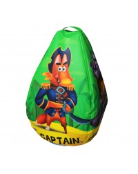 Мешок-рюкзак-подушка, спинка для тюбингов ST4, Small Rider Bags Пираты (зеленый)