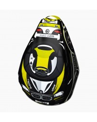 Мешок-рюкзак-подушка, спинка для тюбингов ST4, Small Rider Bags Машинки (BM желтый)