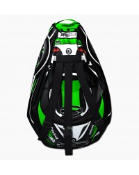 Мешок-рюкзак-подушка, спинка для тюбингов ST4, Small Rider Bags Машинки (BM зеленый)