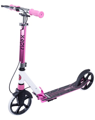 Самокат 2-колесный Sigma 200 мм, ручной тормоз, белый/розовый