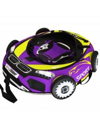 Тюбинг Small Rider Snow Tubes 4 ("Машинки XL" с колесами) (BM желто фиолетовый)