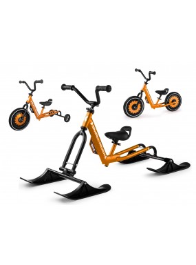 Беговел с лыжами, обычными и тренировочными колесами Small Rider Roadster - X Ultimate (бронза)