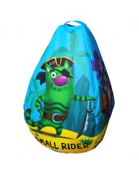 Мешок-рюкзак-подушка, спинка для тюбингов ST4, Small Rider Bags Пираты (голубой)