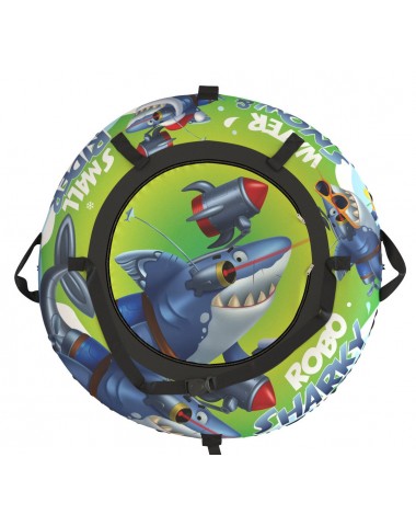  Тюбинг Small Rider Snow Tubes 4 ("Акула Робот 110 см")  (зеленый)