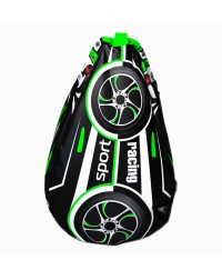 Мешок-рюкзак-подушка, спинка для тюбингов ST4, Small Rider Bags Машинки (BM зеленый)