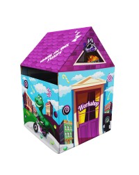 Домик-палатка с матрасиком влагостойкий с ковриком Small Rider House (гараж синий)