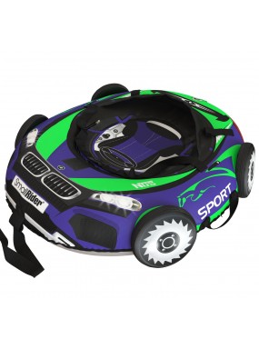 Тюбинг Small Rider Snow Tubes 4 ("Машинки XL" с колесами) (BM сине-зеленый)