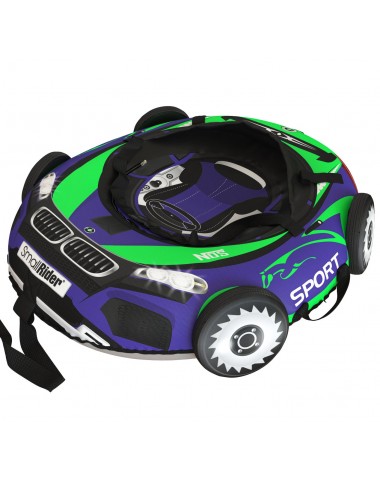 Тюбинг Small Rider Snow Tubes 4 ("Машинки XL" с колесами) (BM сине-зеленый)