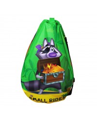 Мешок-рюкзак-подушка, спинка для тюбингов ST4, Small Rider Bags Пираты (зеленый)