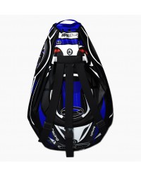 Мешок-рюкзак-подушка, спинка для тюбингов ST4, Small Rider Bags Машинки (ВМ синий)