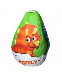 Мешок-рюкзак-подушка, спинка для тюбингов ST4, Small Rider Bags Динозаврики (зеленый) Мешок-рюкзак-подушка, спинка для тюбингов ST4, Small Rider Bags Динозаврики (зеленый)