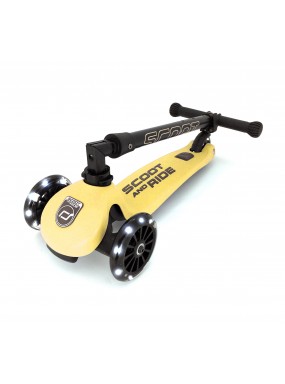 Складной трехколесный самокат со светящимися колесами Scoot&Ride Highway Kick 3 LED (лимон) Складной трехколесный самокат со светящимися колесами Scoot&Ride Highway Kick 3 LED (лимон)