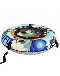 20' Тюбинг Small Rider Snow Tubes 4 ("UFO  100х100 см")  (синий медвежонок)