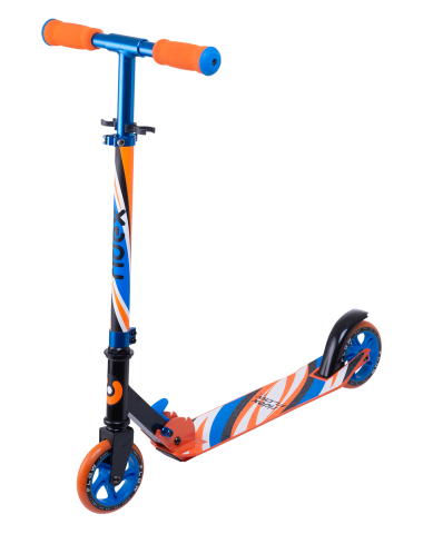 Самокат 2-колесный Flow 125 мм, синий/оранжевый Самокат 2-колесный Flow 125 мм, синий/оранжевый