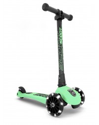 Складной трехколесный самокат со светящимися колесами Scoot&Ride Highway Kick 3 LED (киви)