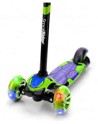 Детский трехколесный самокат со светящими колесами Small Rider Turbo 2 Spacecraft (лайм-синий) Детский трехколесный самокат со светящими колесами Small Rider Turbo 2 Spacecraft (лайм-синий)