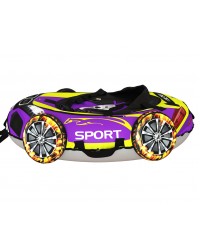 Тюбинг Small Rider Snow Tubes 4 ("Машинки XL" с колесами) (BM желто фиолетовый)