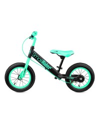Детский беговел с надувными колесами и тормозом Small Rider Ranger 2 Neon (аква)