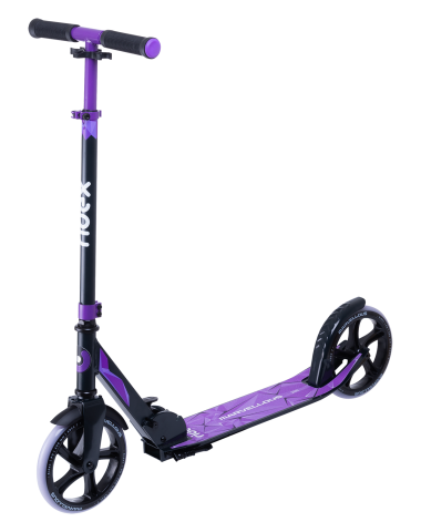 Самокат 2-колесный Marvellous 200 мм, черный/фиолетовый Самокат 2-колесный Marvellous 200 мм, черный/фиолетовый