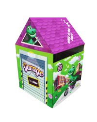 Домик-палатка с матрасиком влагостойкий с ковриком Small Rider House (гараж зеленый)