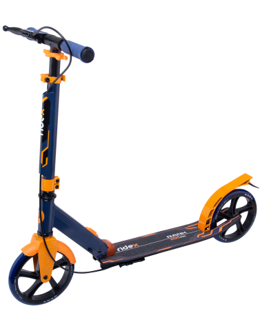 Самокат 2-колесный Rank 200 мм, ручной тормоз, черный/оранжевый Самокат 2-колесный Rank 200 мм, ручной тормоз, черный/оранжевый