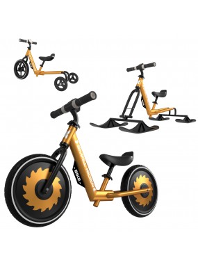 Детский беговел-снегокат трансформер 3 в 1 Small Rider Roadster X Plus Combo (бронза)