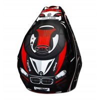 Мешок-рюкзак-подушка, спинка для тюбингов ST4, Small Rider Bags Машинки (ВМ красный)