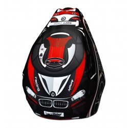 Мешок-рюкзак-подушка, спинка для тюбингов ST4, Small Rider Bags Машинки (ВМ красный)