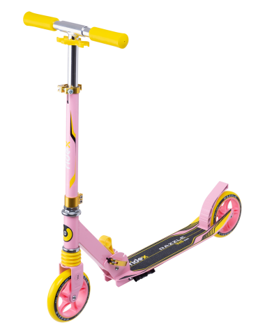 Самокат 2-колесный Razzle 145 мм, коралловый/желтый Самокат 2-колесный Razzle 145 мм, коралловый/желтый