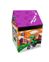 Домик-палатка с матрасиком влагостойкий с ковриком Small Rider House (гараж оранжевый)