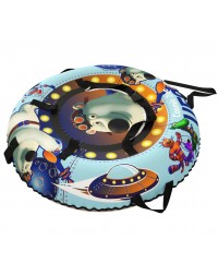 20' Тюбинг Small Rider Snow Tubes 4 ("UFO  100х100 см")  (синий медвежонок)