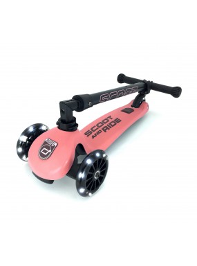 Складной трехколесный самокат со светящимися колесами Scoot&Ride Highway Kick 3 LED (персик) Складной трехколесный самокат со светящимися колесами Scoot&Ride Highway Kick 3 LED (персик)