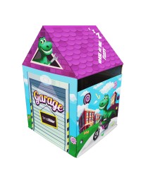 Домик-палатка с матрасиком влагостойкий с ковриком Small Rider House (гараж синий)