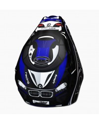 Мешок-рюкзак-подушка, спинка для тюбингов ST4, Small Rider Bags Машинки (ВМ синий)