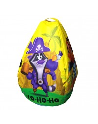 Мешок-рюкзак-подушка, спинка для тюбингов ST4, Small Rider Bags Пираты (желтый)