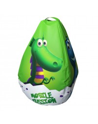 Мешок-рюкзак-подушка, спинка для тюбингов ST4, Small Rider Bags Динозаврики (зеленый) Мешок-рюкзак-подушка, спинка для тюбингов ST4, Small Rider Bags Динозаврики (зеленый)