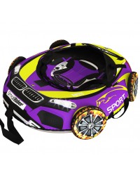 Тюбинг Small Rider Snow Tubes 4 ("Машинки XL" с колесами) (BM желто фиолетовый)