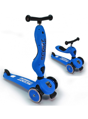 Детский трехколесный самокат с сиденьем Scoot&Ride HighwayKick 1 (Seat) (синий) Детский трехколесный самокат с сиденьем Scoot&Ride HighwayKick 1 (Seat) (синий)