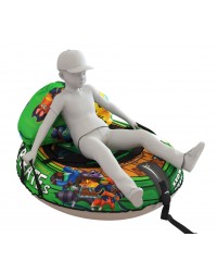 Мешок-рюкзак-подушка, спинка для тюбингов ST4, Small Rider Bags Пираты (зеленый)