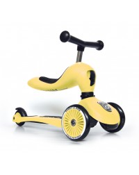 Детский трехколесный самокат с сиденьем Scoot&Ride HighwayKick 1 (Seat) (лимон)