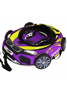 Тюбинг Small Rider Snow Tubes 4 ("Машинки XL" с колесами) (BM желто фиолетовый)