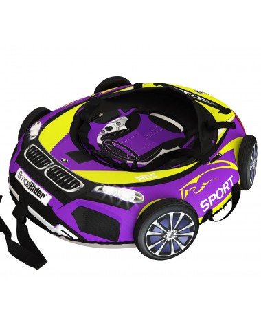 Тюбинг Small Rider Snow Tubes 4 ("Машинки XL" с колесами) (BM желто фиолетовый)