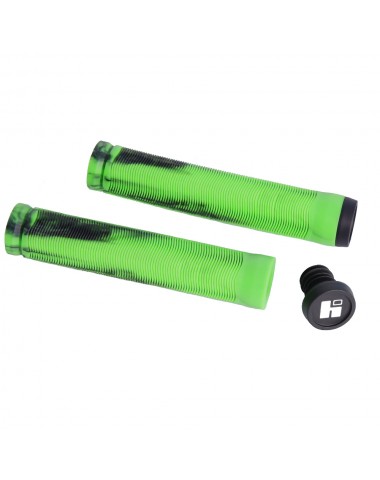 Грипсы HIPE H3 black/green, 140mm для трюкового / городского / детского самоката